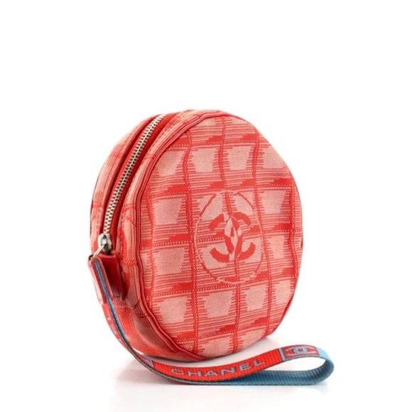 Chanel Travel Line Round Wristlet Nylon - Picture 6 of 11